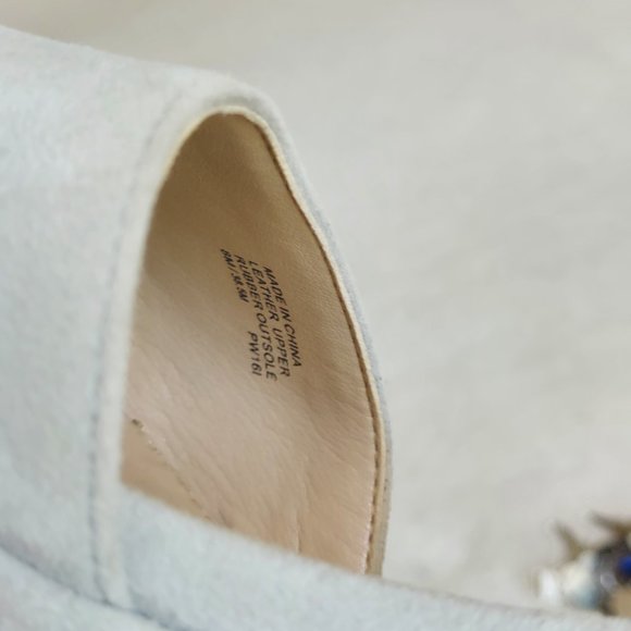 Michael Kors Leather Platform Wedges - Dove Gray - Picture 5 of 10